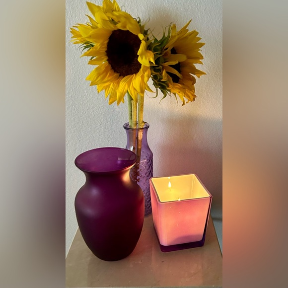 Teleflora square purple/Lavender vase and/or planter. 4.75” - Picture 15 of 16